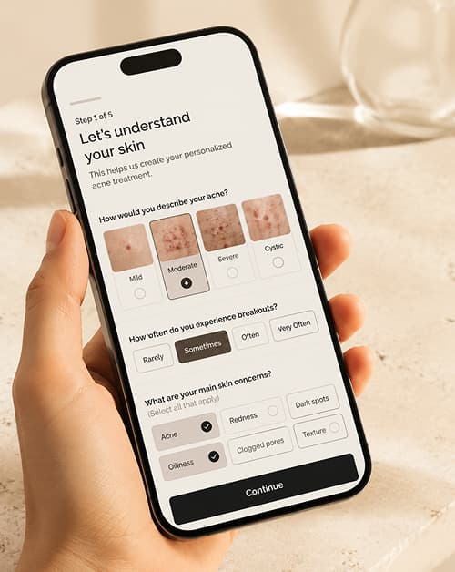 Clinical Skin Assessment App Screen